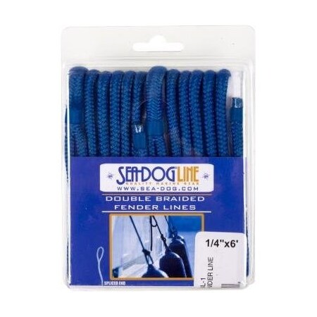 Sea-Dog 2 Braid Fender Line 38 X6' 302110006G/W-1